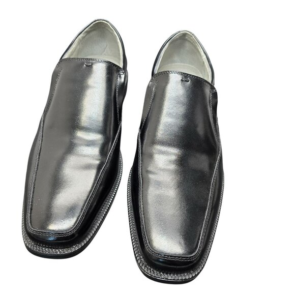 Florsheim Mens Forum Moc Toe Slip-On Dress Shoes 8D Black Leather NIB CM2080 - Picture 4 of 14